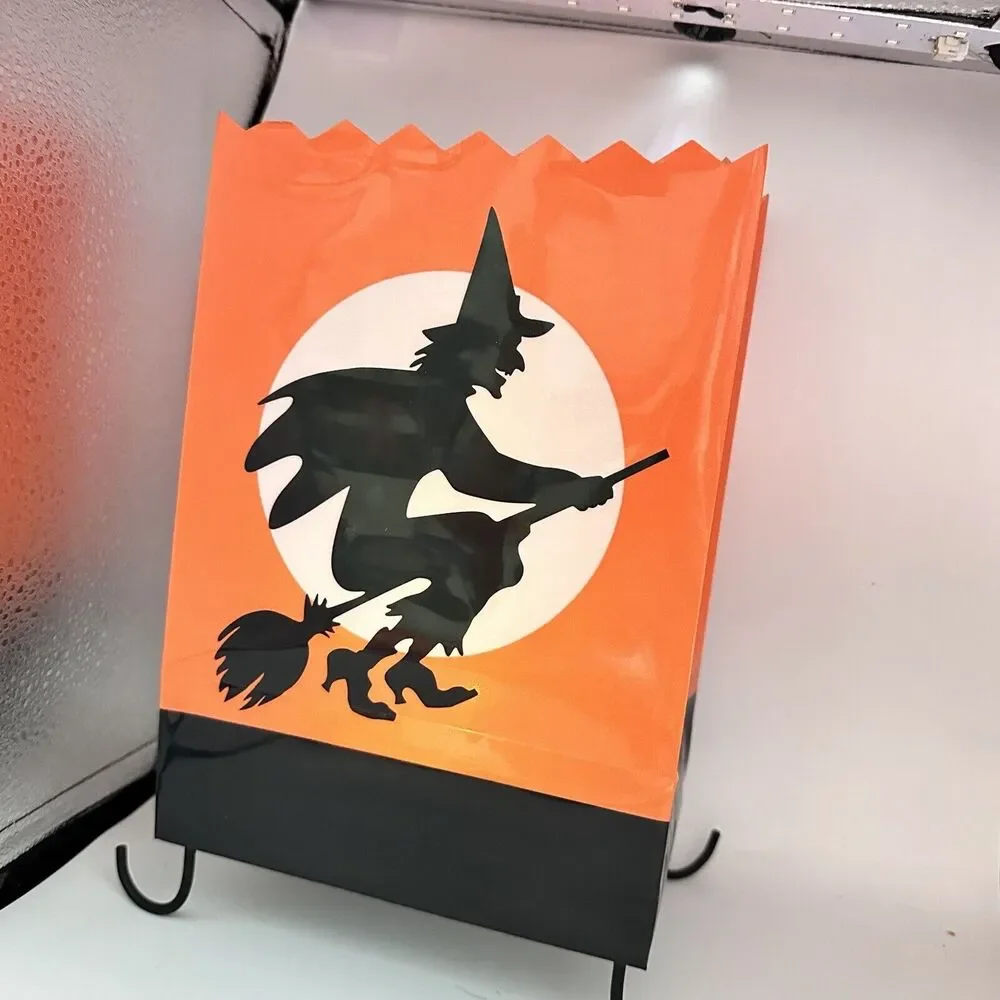 Hallmark Hauntington Cackling Witch Luminary Lighted Halloween Lantern Decor